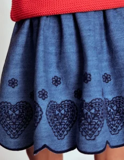 Jupe brodée à enfiler