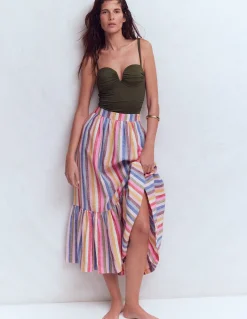 Jupe longue Abigail en lin