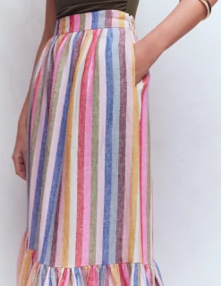 Jupe longue Abigail en lin