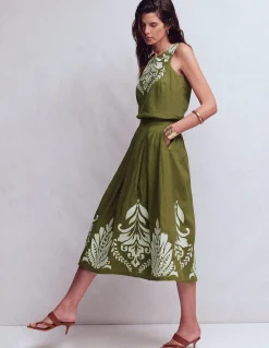 Jupe midi Verity en lin