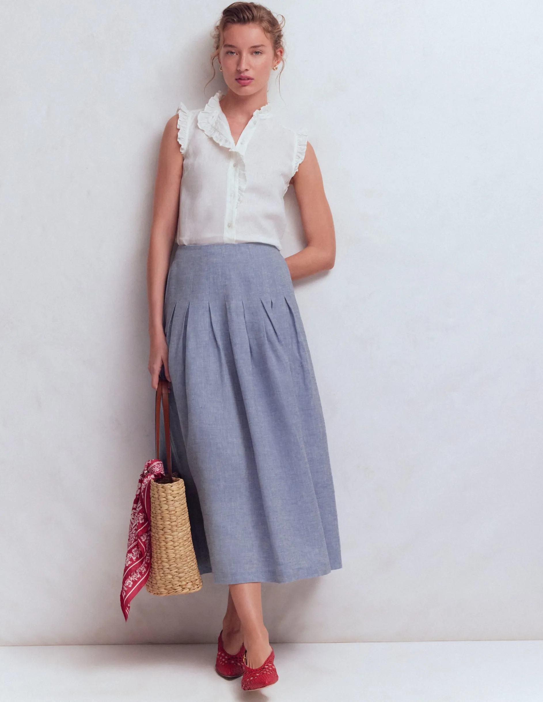 Jupe Valentina en lin