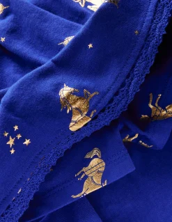 Jupe-short en jersey à volants