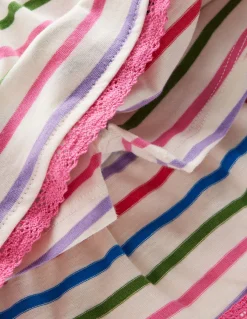 Jupe-short en jersey à volants