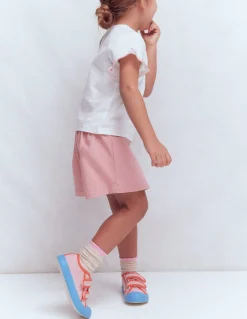 Jupe-short portefeuille tissée