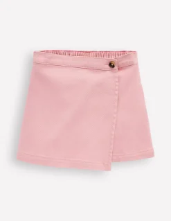 Jupe-short portefeuille tissée