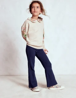 Legging côtelé évasé