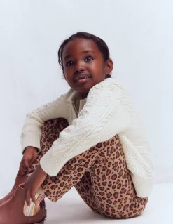 Legging côtelé évasé