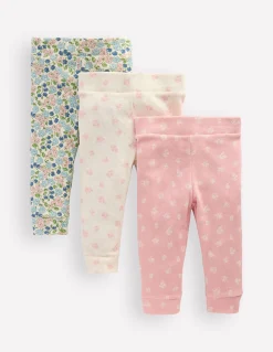 3 leggings en pointelle