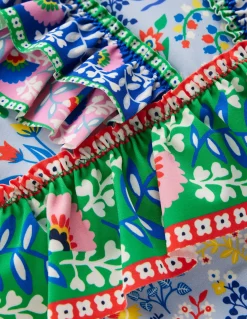 Maillot de bain à basque et volants