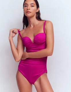 Maillot de bain à bonnets plissés