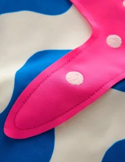 Maillot de bain asymétrique à appliqué