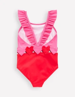 Maillot de bain Hallie à bretelles volantées