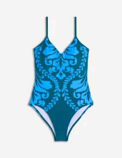 Maillot de bain imprimé à bretelles