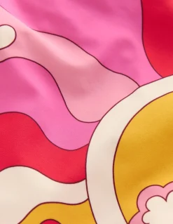 Maillot de bain imprimé croisé dans le dos