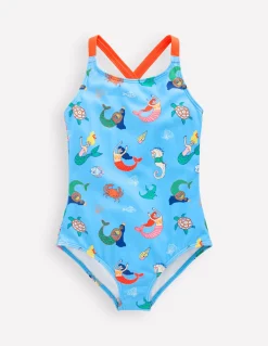 Maillot de bain imprimé croisé dans le dos