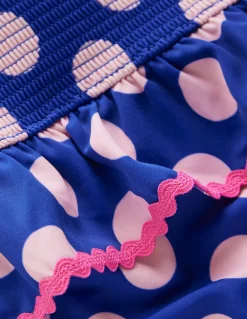 Maillot de bain smocké à basque