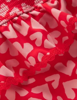 Maillot de bain smocké à basque