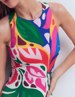 Maillot de bain sportif avec passepoil