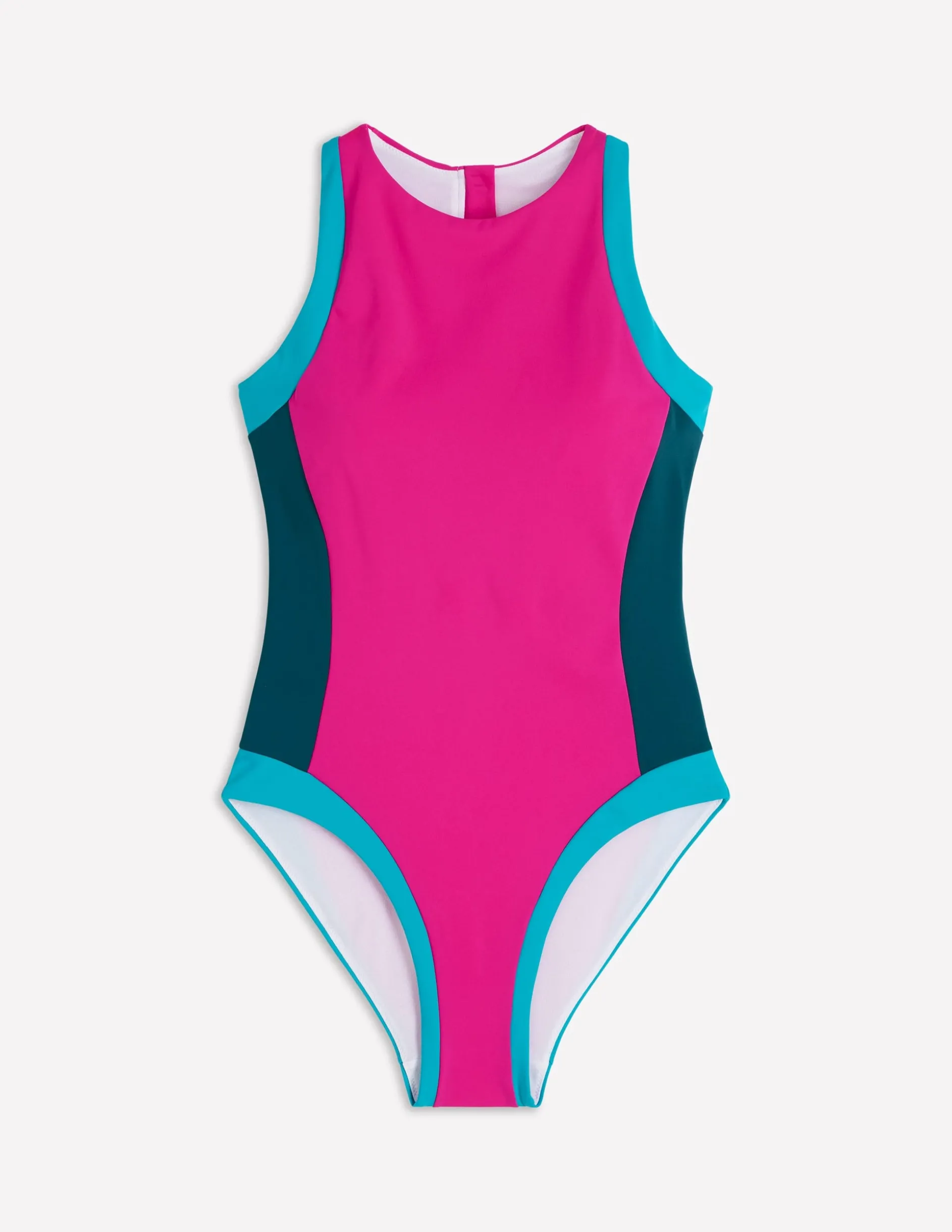 Maillot de bain sportif avec passepoil