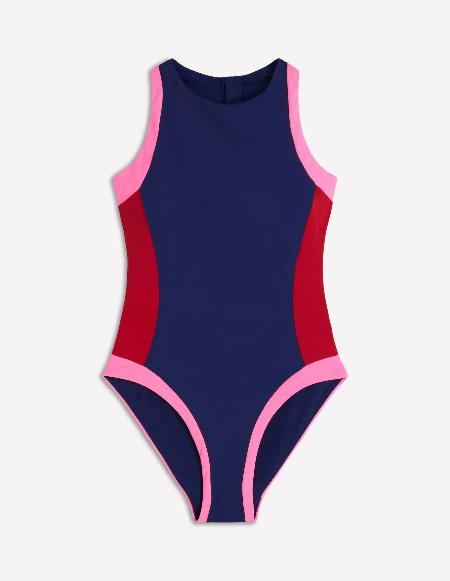 Maillot de bain sportif avec passepoil