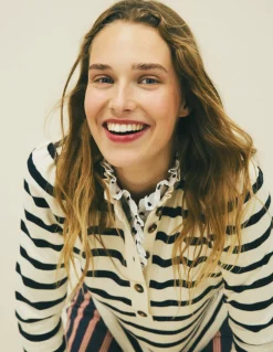 Marinière à col volanté