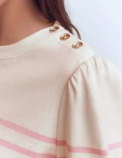 Marinière à épaules boutonnées