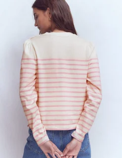 Marinière à épaules boutonnées