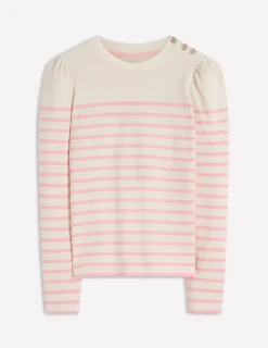 Marinière à épaules boutonnées