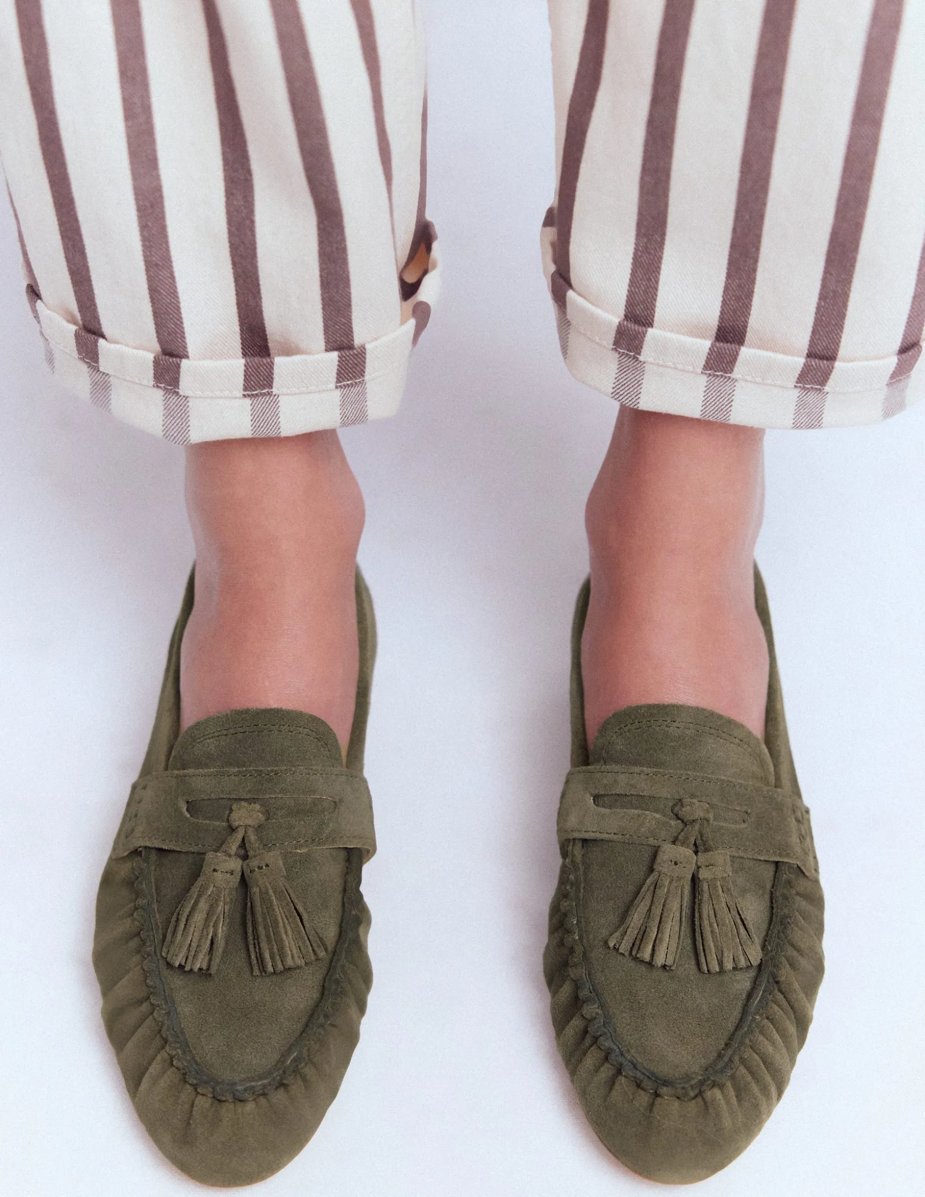 Mocassins souples à fronces