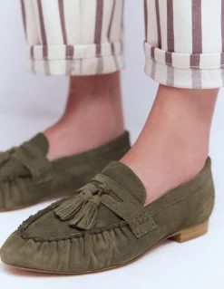 Mocassins souples à fronces