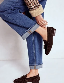 Mocassins souples à fronces