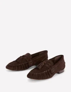 Mocassins souples à fronces