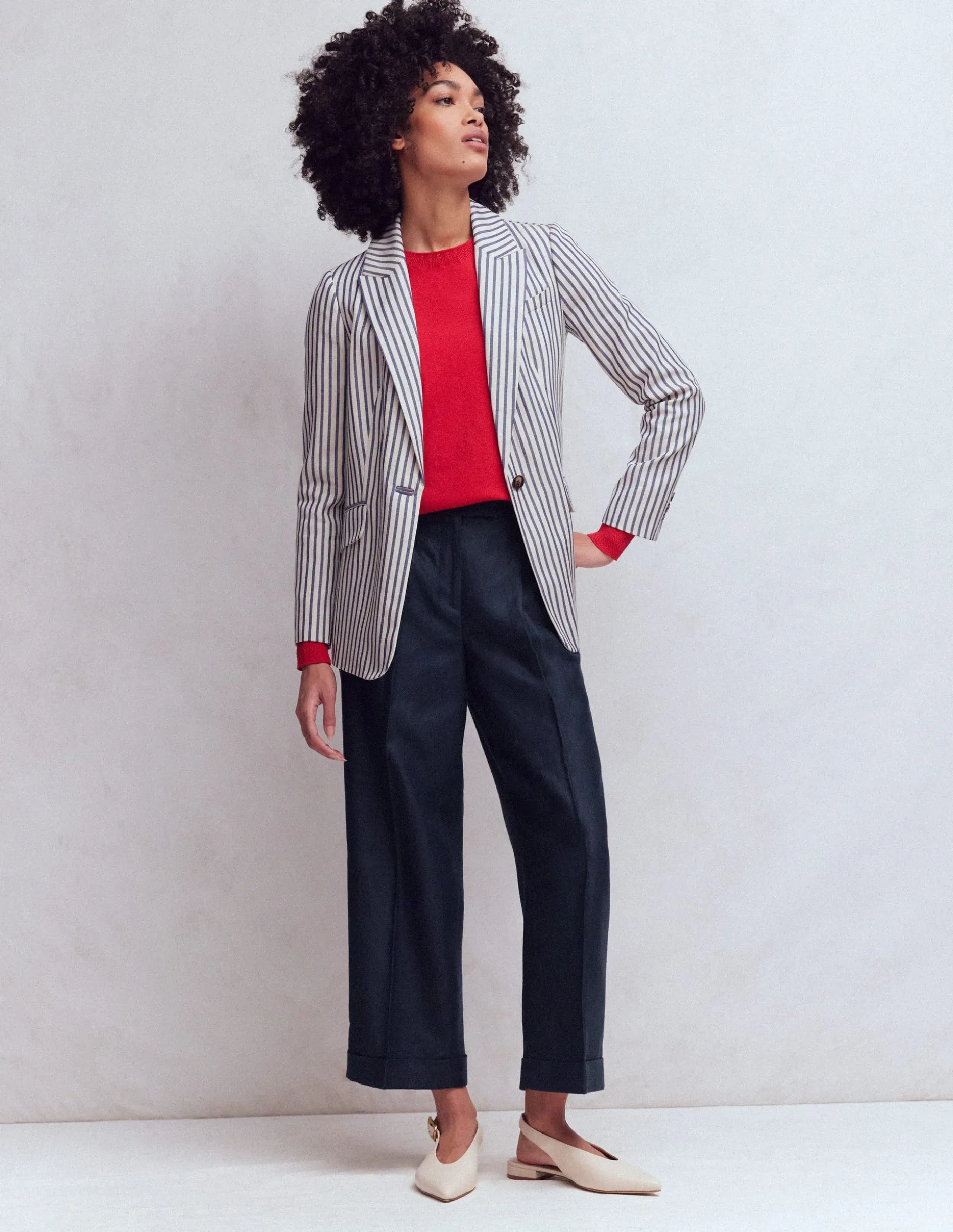 Pantacourt Chiswick à revers