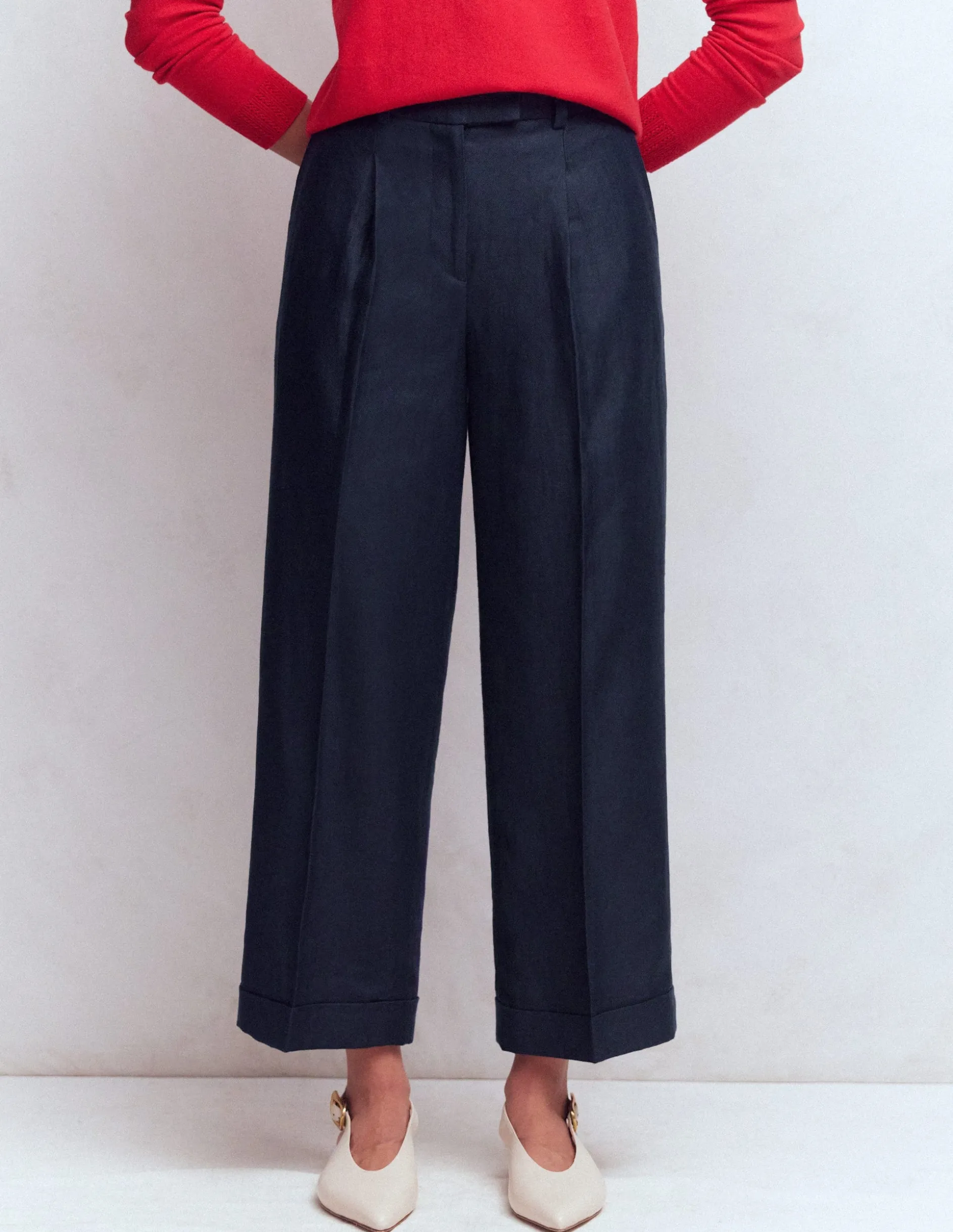 Pantacourt Chiswick à revers