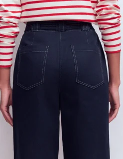 Pantalon ample à ceinture