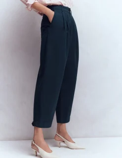 Pantalon ample plissé