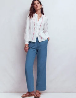 Pantalon double-étoffe à enfiler