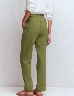 Pantalon double-étoffe à enfiler