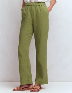 Pantalon double-étoffe à enfiler