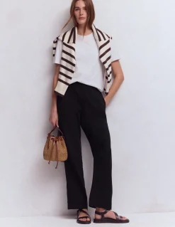 Pantalon double-étoffe à enfiler