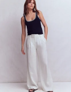 Pantalon Kensington en lin