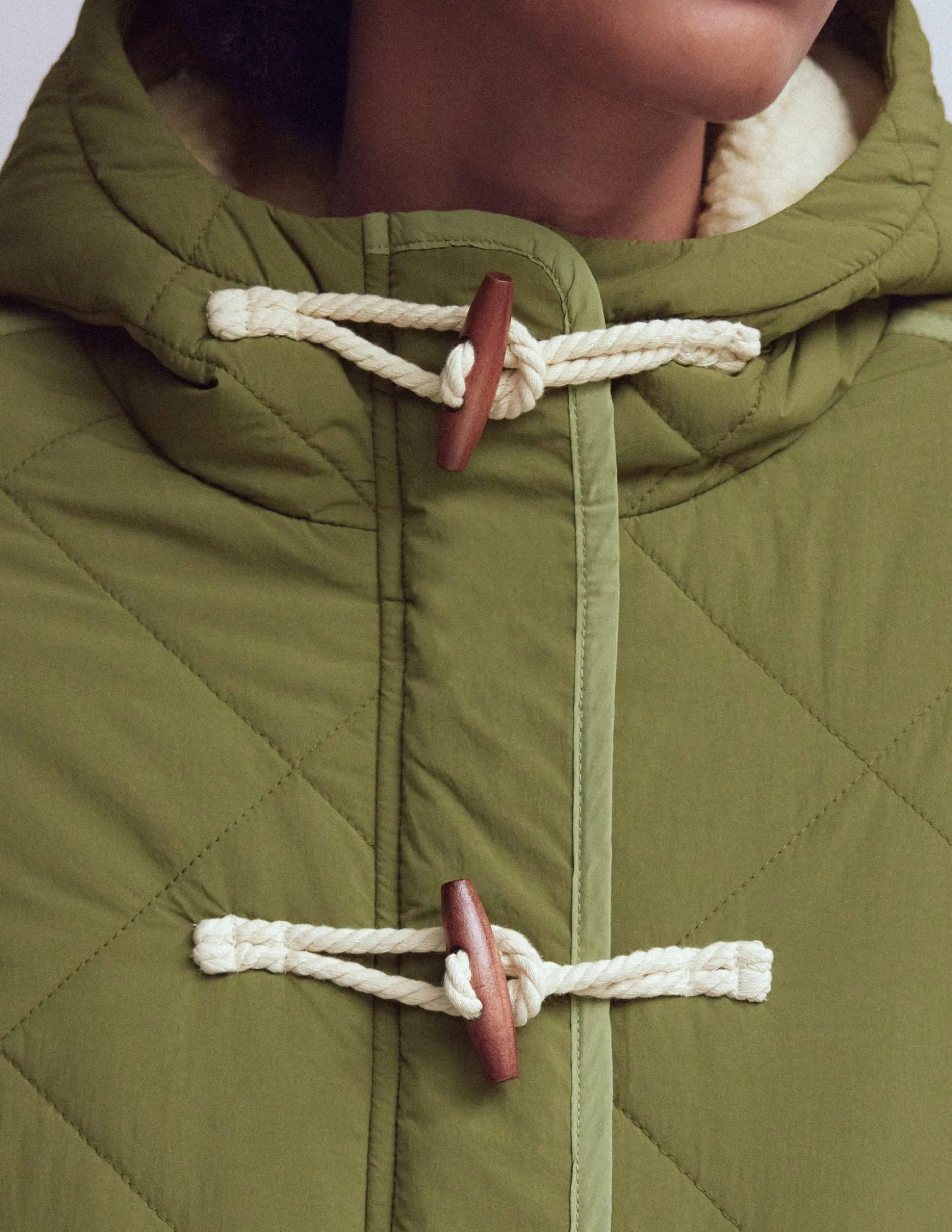 Parka matelassée façon duffle-coat