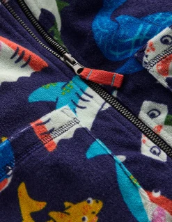 Poncho en éponge à fermeture zippée