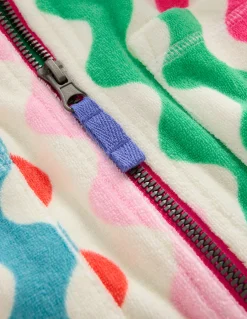 Poncho en éponge Romie à fermeture zippée