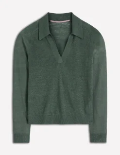 Pull à col Agnes en lin