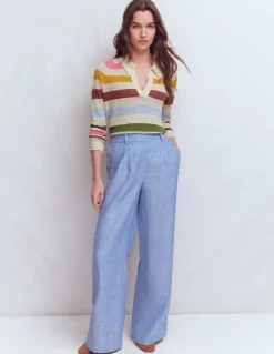 Pull à col Agnes en lin