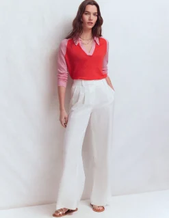 Pull à col Agnes en lin