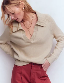 Pull à col tunisien en coton