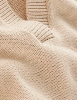 Pull à col tunisien en coton