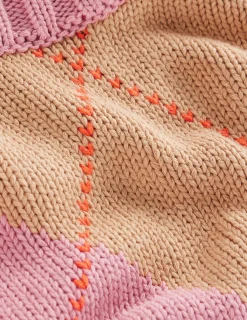 Pull Camilla en coton à motif argyle